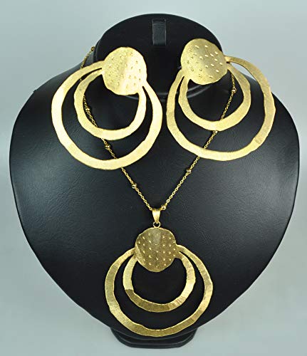 Buy Lebanon Made Necklace Set Gold Plated Metal